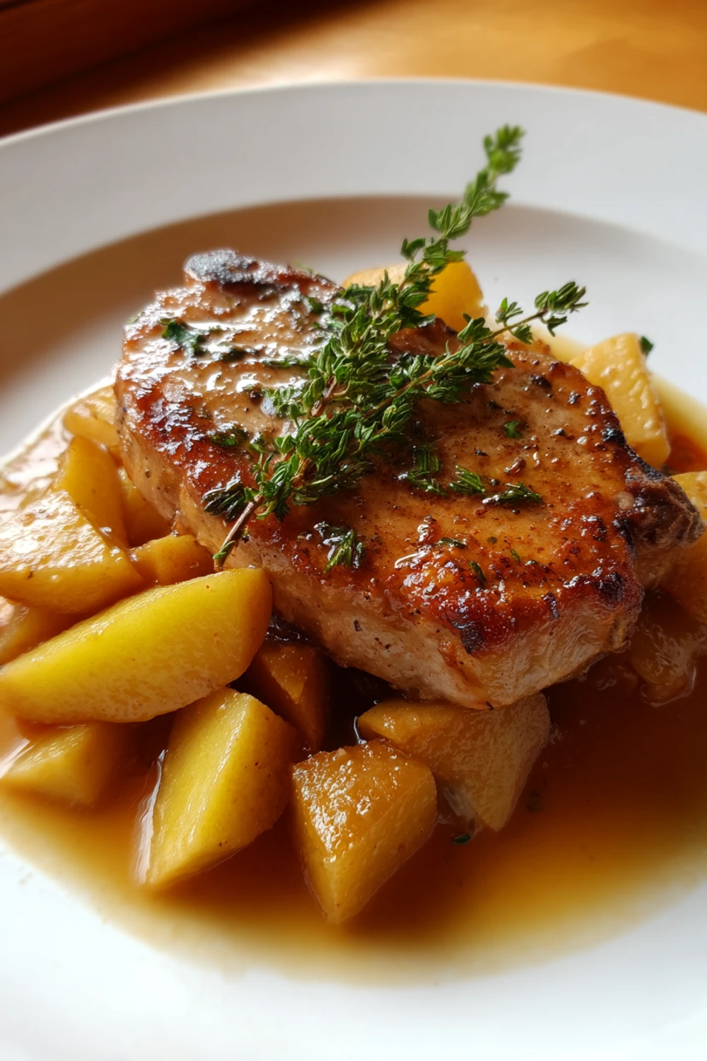 Pork Chops with Apples and Cider recipe