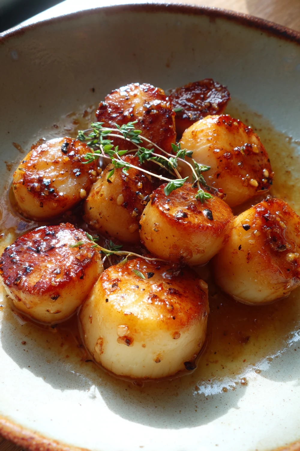 Seared Apples with Brandied Cider Syrup recipe