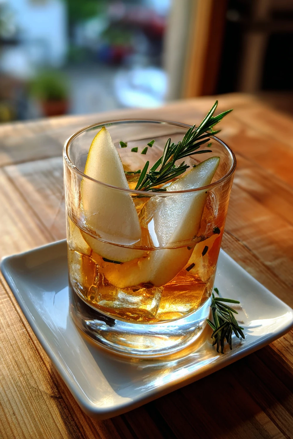 Spiced Pear Old Fashioned Cocktail Recipe recipe