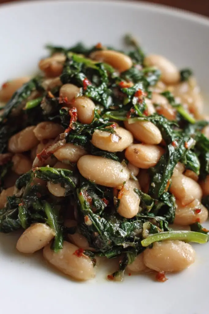Mediterranean White Beans & Greens Recipe