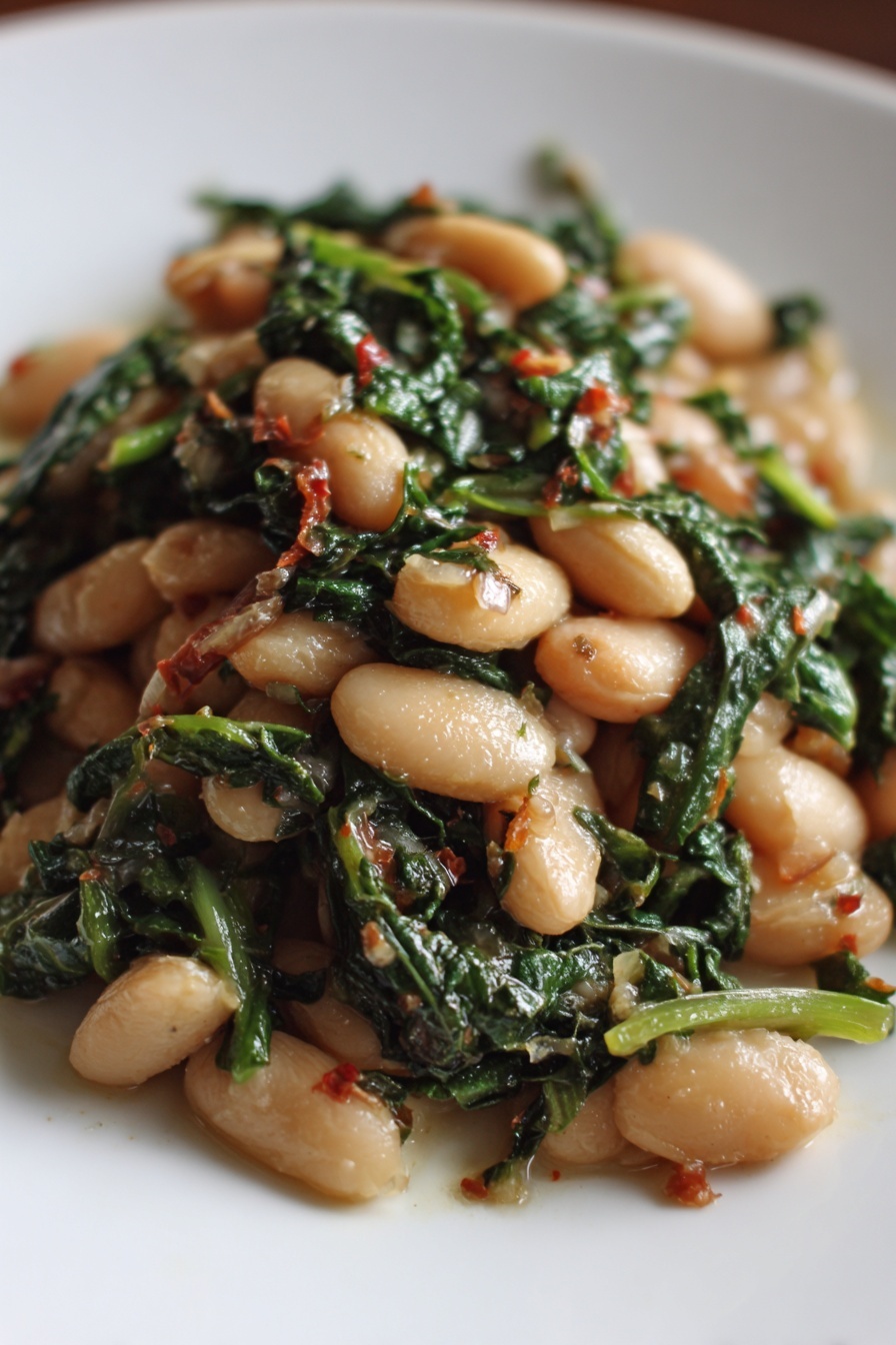 Mediterranean White Beans & Greens Recipe