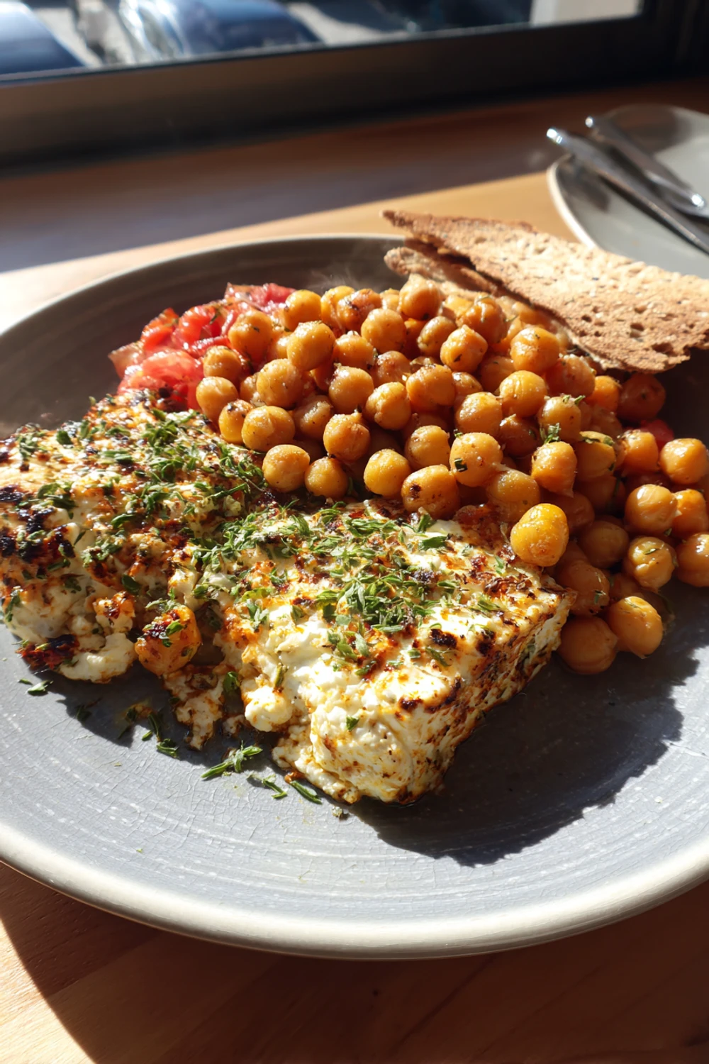 Baked Feta Chickpeas Recipe recipe