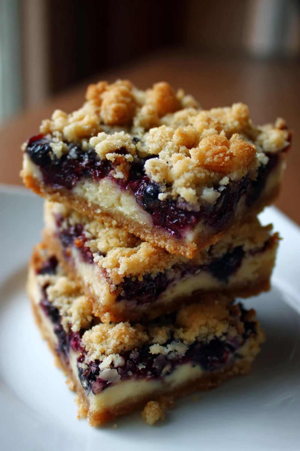 Blueberry Crumble Cheesecake Bars Recipe recipe