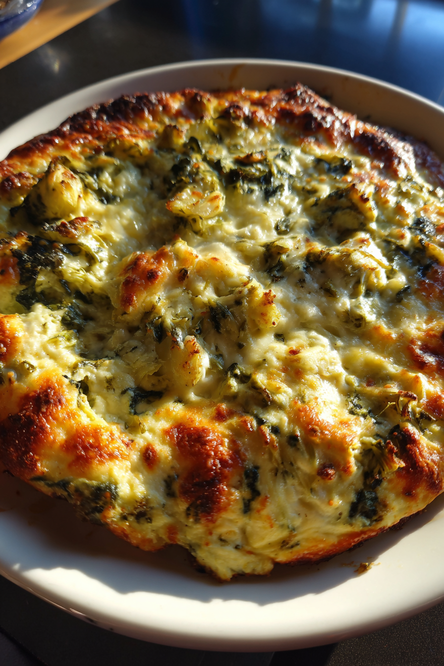 Cheesy Baked Spinach Artichoke Dip Recipe recipe