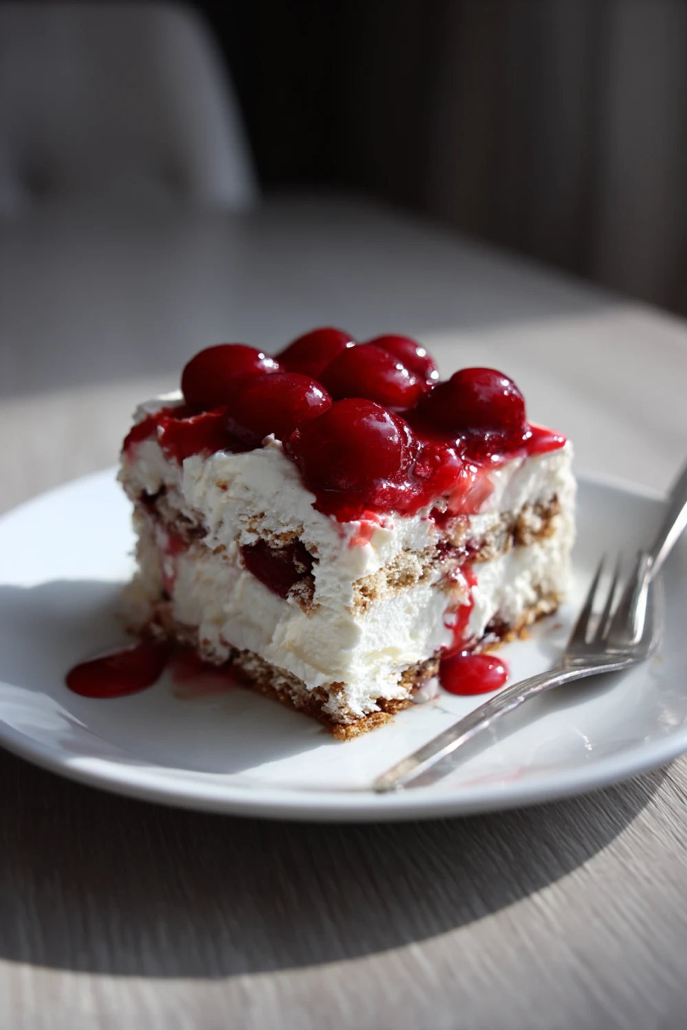 Cherry Cheesecake Icebox Cake Recipe recipe