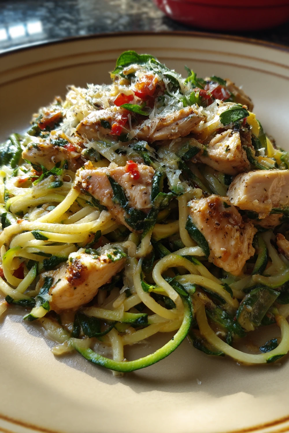 Chicken and Zoodle Spaghetti Recipe recipe