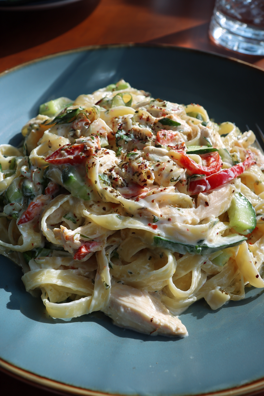 Creamy Chicken Pasta Dump Dinner Recipe recipe