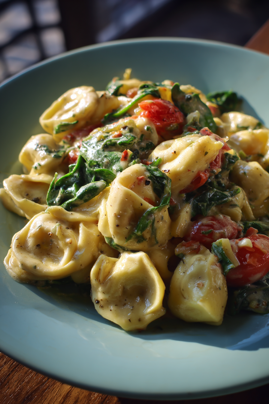 Creamy Crockpot Tortellini Dinner Recipe recipe