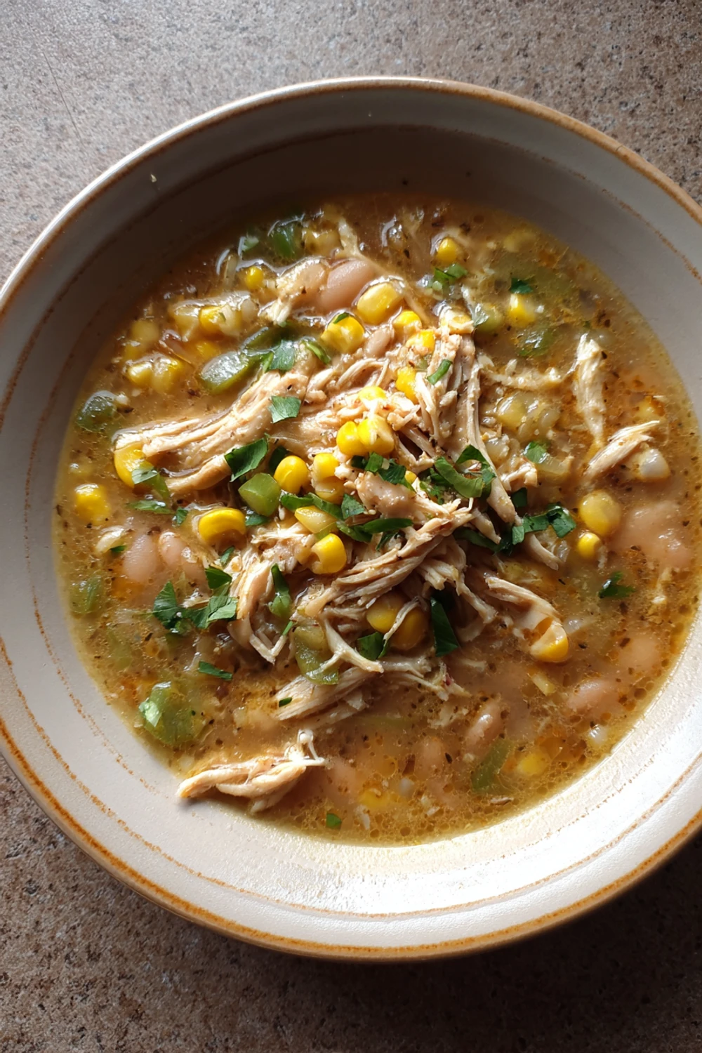 Easy One Pot White Chicken Chili recipe