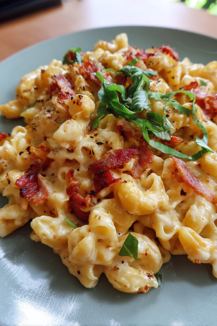 One Pot Bacon Mac and Cheese Recipe recipe