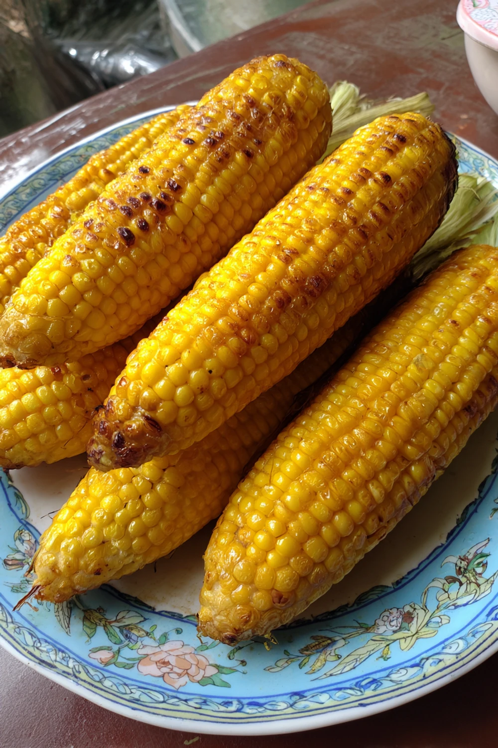 Oven Roasted Corn on the Cob With Husks recipe