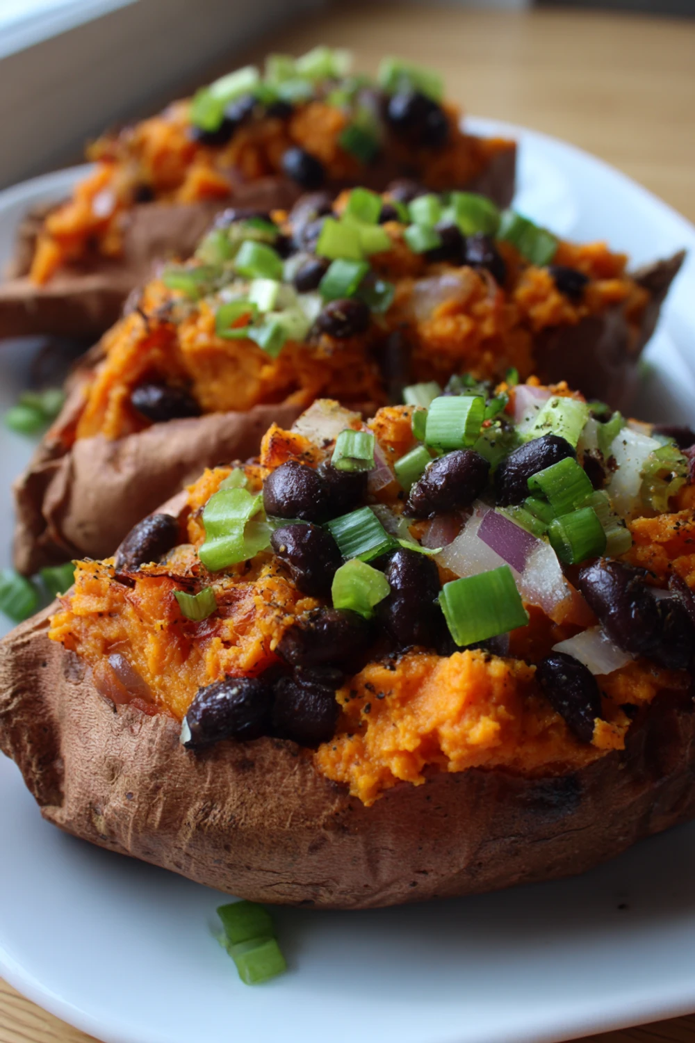 Stuffed Sweet Potatoes with Black Beans recipe