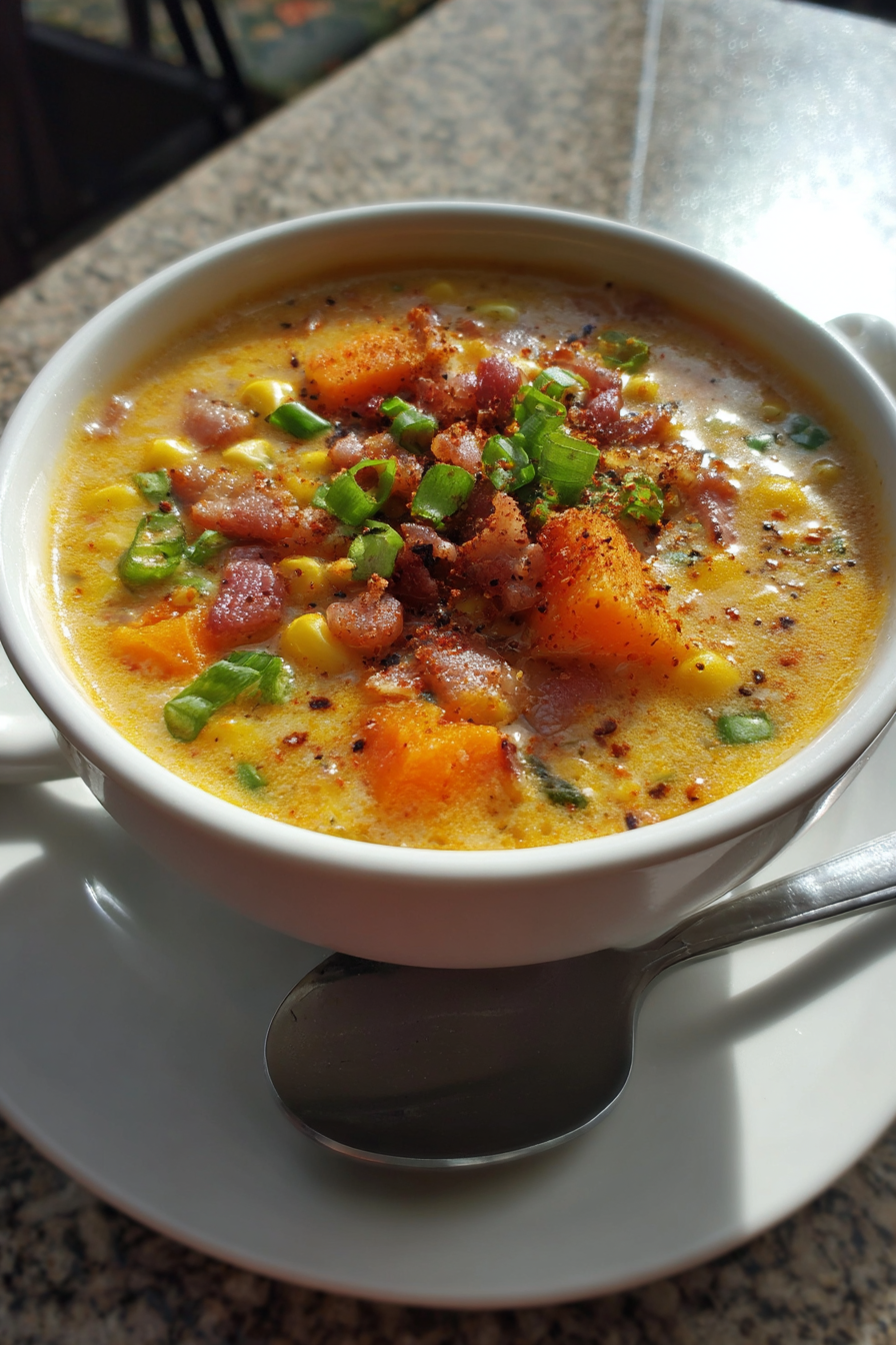 Sweet Potato Corn Chowder Recipe recipe