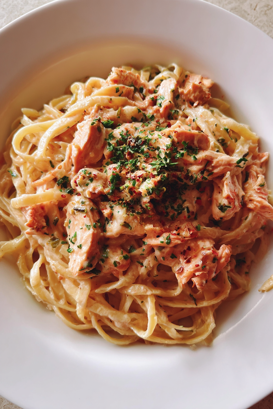 TikTok Pink Sauce Chicken Pasta Recipe recipe