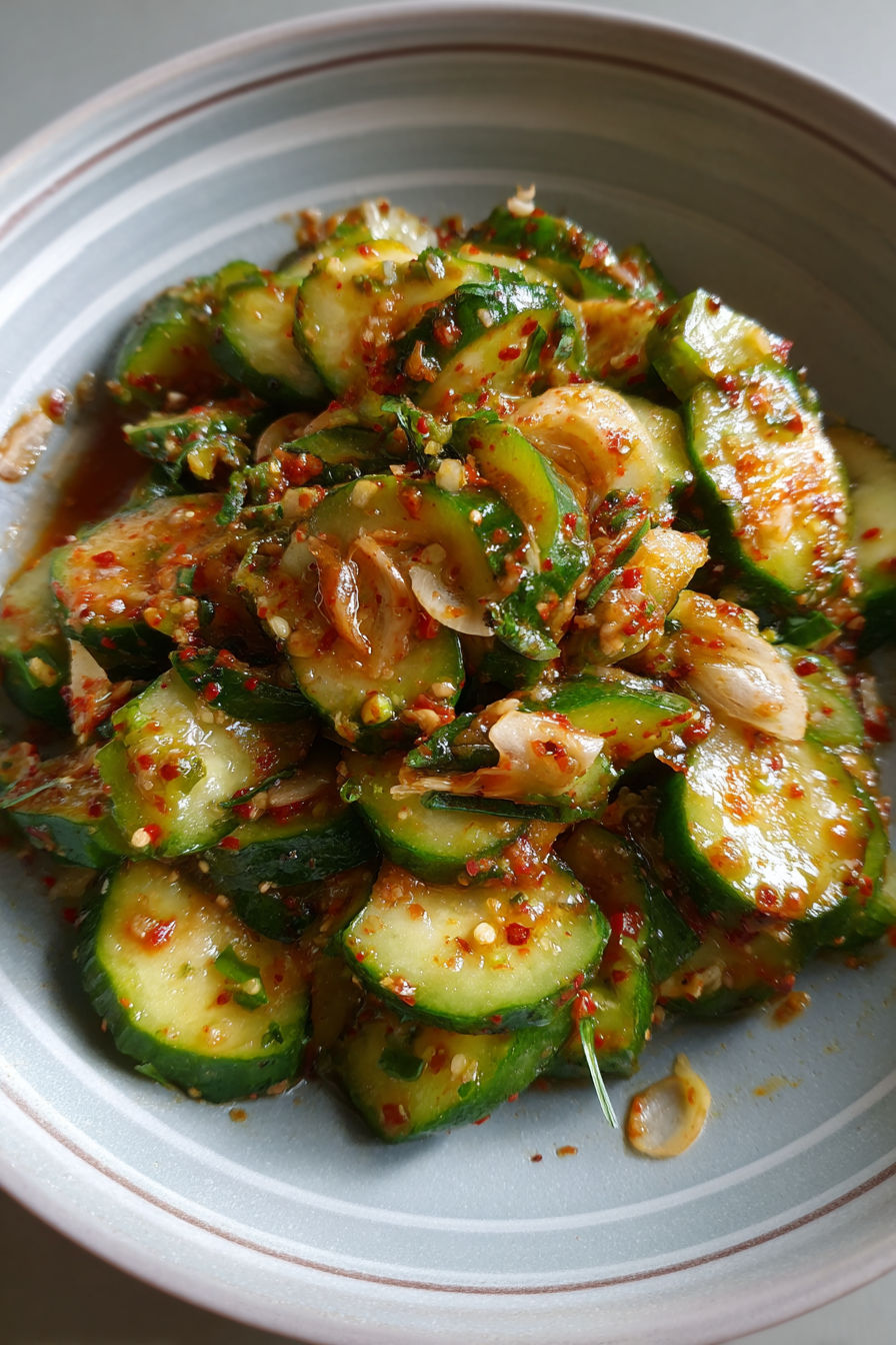 Viral Spicy Cucumber Salad Bowl Recipe recipe