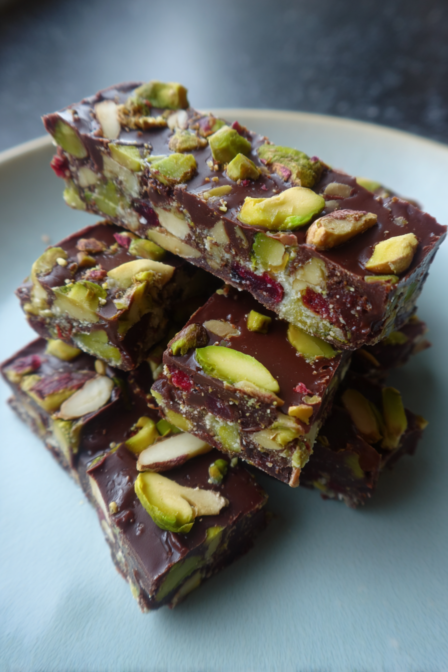 Dubai Pistachio Chocolate Bars Recipe recipe