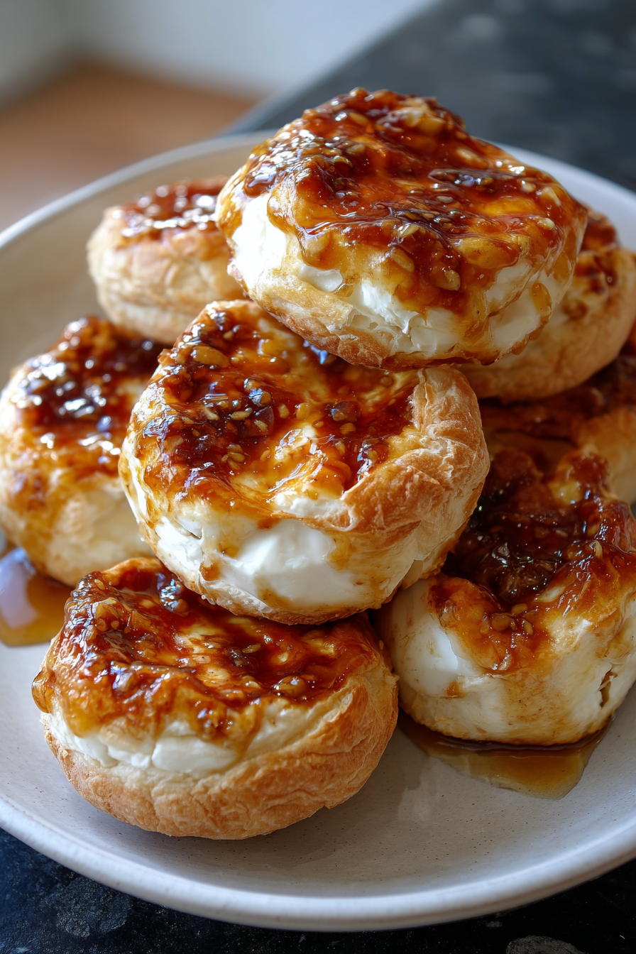 Easy Pumpkin Spice Hot Honey Brie Bites recipe
