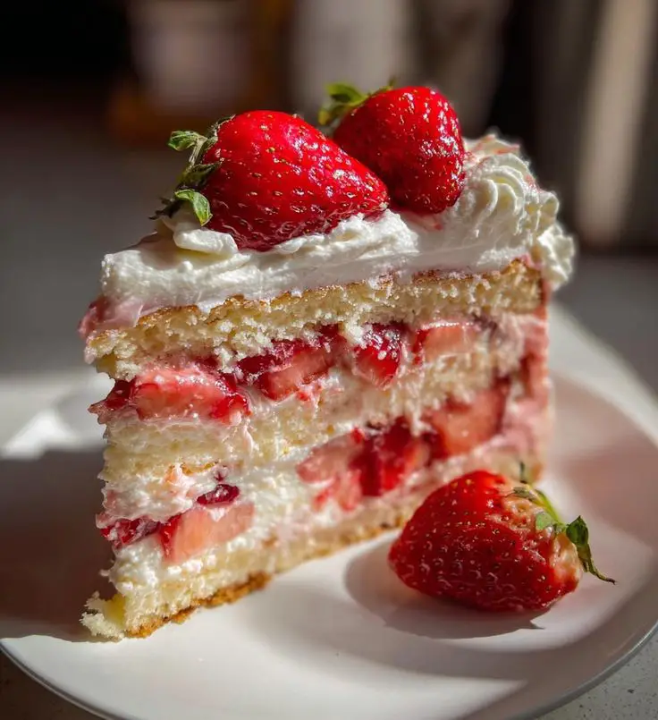 Strawberry Earthquake Cake7
